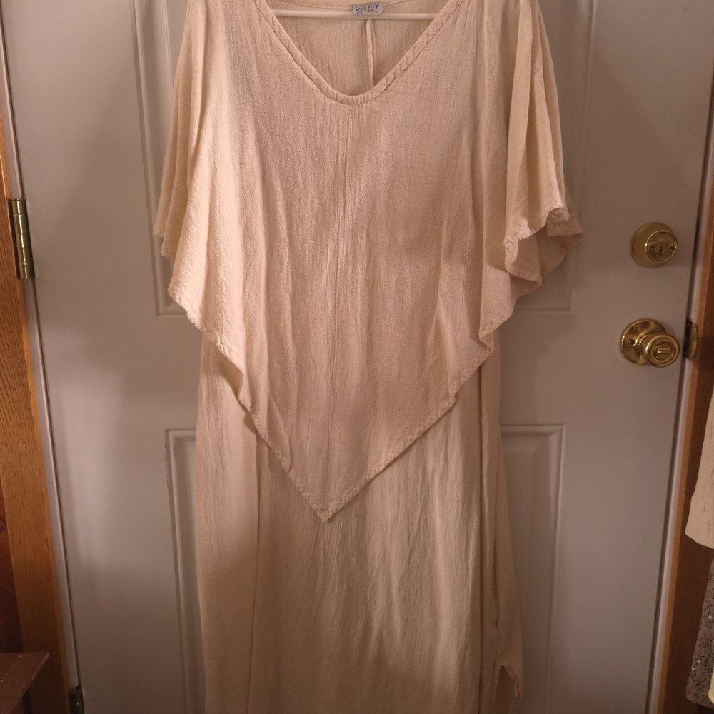 Oh My Gauze! Cream Asymmetrical Dress